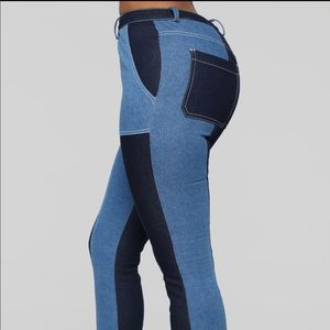 2 Tone Skinny Jeans
